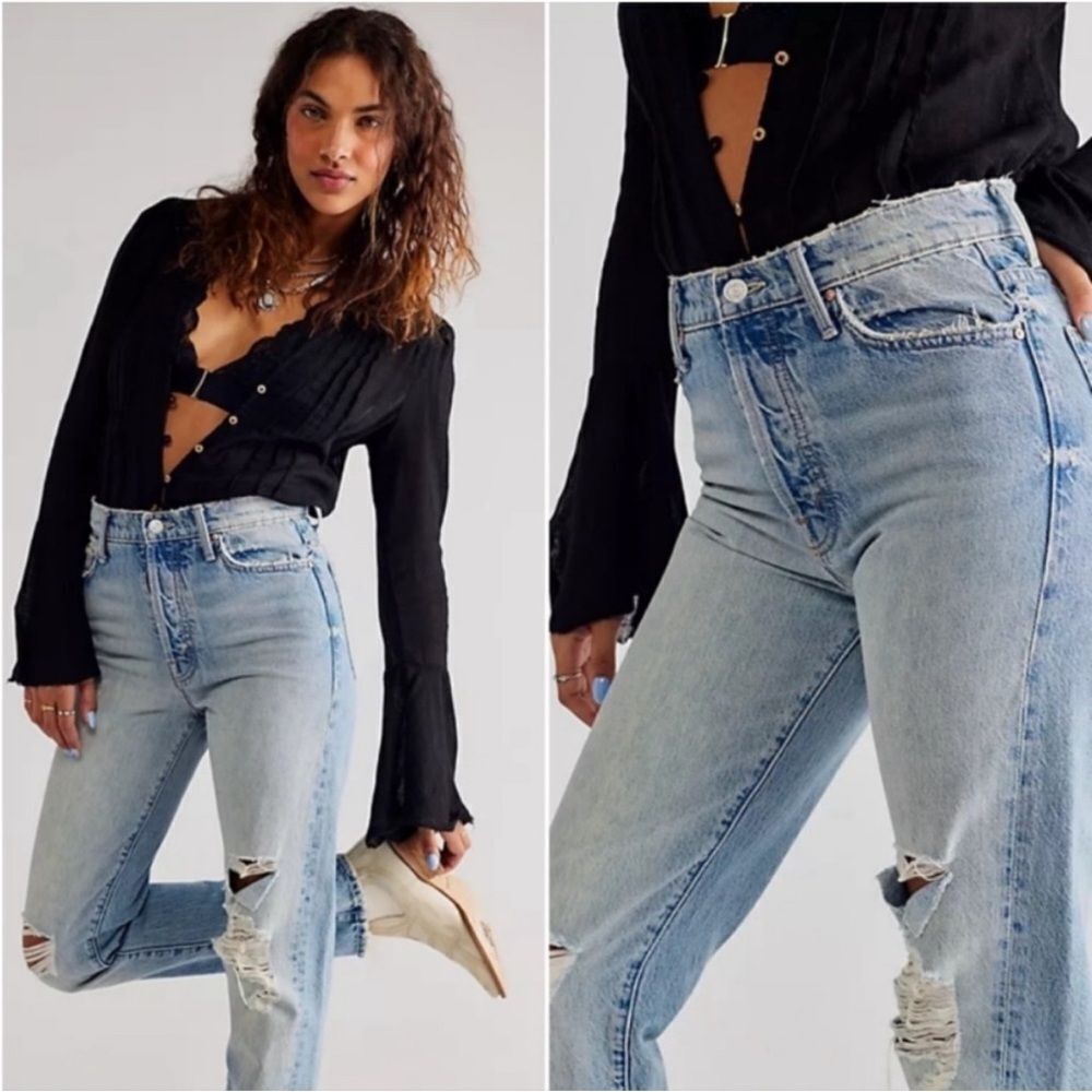 MOTHER The Huffy Skimp Jeans in Hotter On The Other Side $278